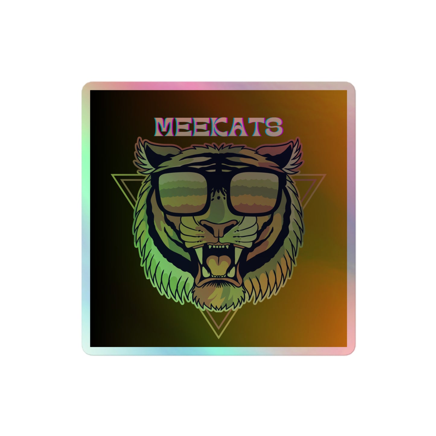 MEEKATS Holographic sticker