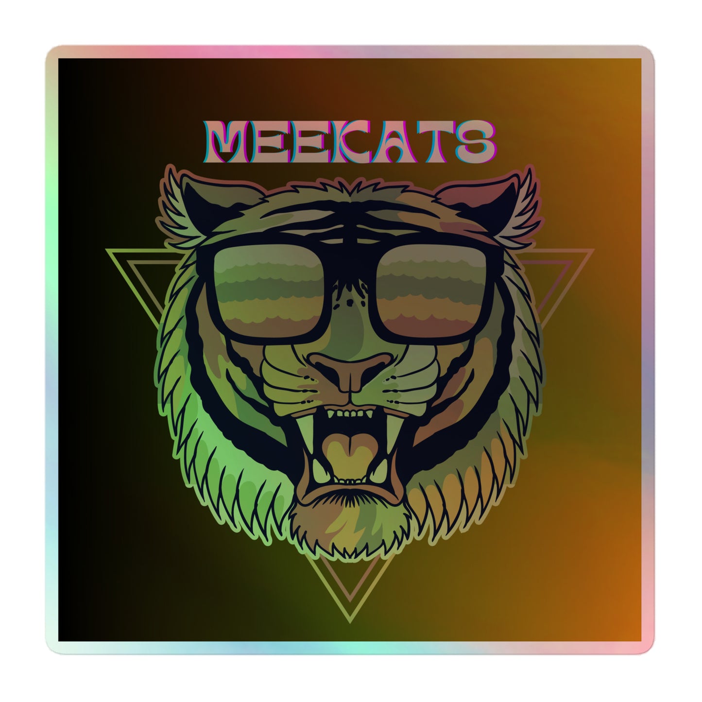 MEEKATS Holographic sticker